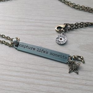 Inspirational Message Bar Necklace